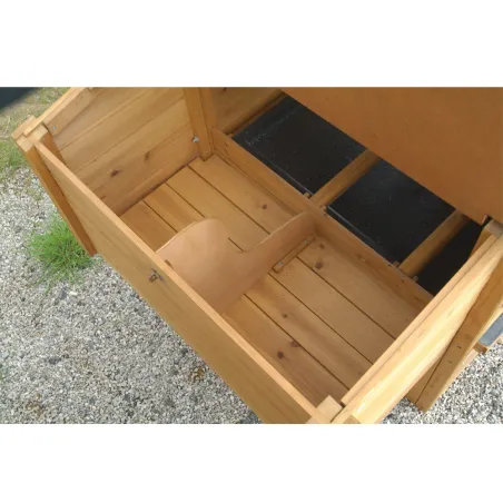 Poulailler bois 2-4 poules avec enclos Avibel 200x75cm