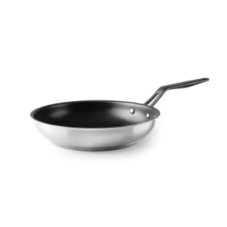 Poêle antiadhésive Ø28cm - Acier inox - Tous feux et four