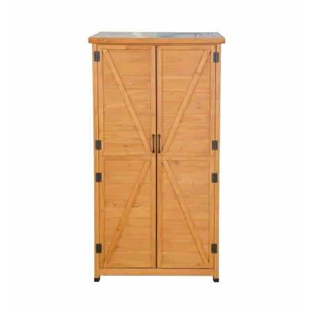 Abri jardin Sambre bois 2 portes 85x52x174 cm