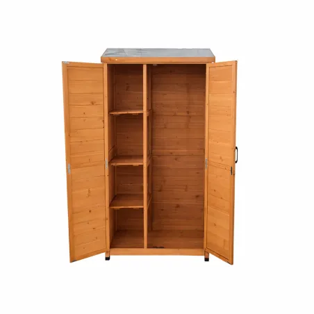 Abri jardin Sambre bois 2 portes 85x52x174 cm