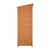 Abri jardin Sambre bois 2 portes 85x52x174 cm