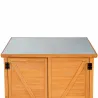 Abri jardin Sambre bois 2 portes 85x52x174 cm