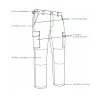 Pantalon polycoton noir résistant 36-60 pour élevage