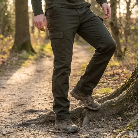 Pantalon polycoton noir résistant 36-60 pour élevage