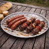 3 plateaux alu Ø35 cm pour barbecue - Lot pratique