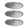 3 plateaux alu Ø35 cm pour barbecue - Lot pratique