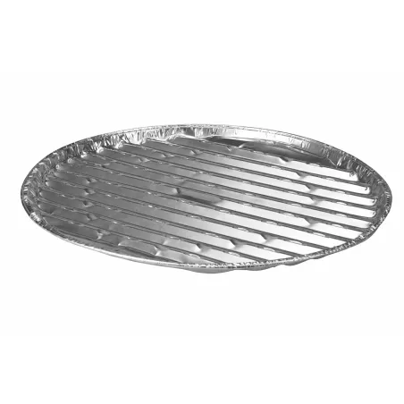 3 plateaux alu Ø35 cm pour barbecue - Lot pratique