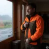 Veste Treeland déperlante orange-marron S à 3XL