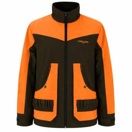 Veste Treeland déperlante orange-marron S à 3XL
