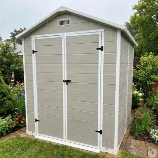 Abri Lys plastique 2 portes - 2,97m² - H 212,5 cm