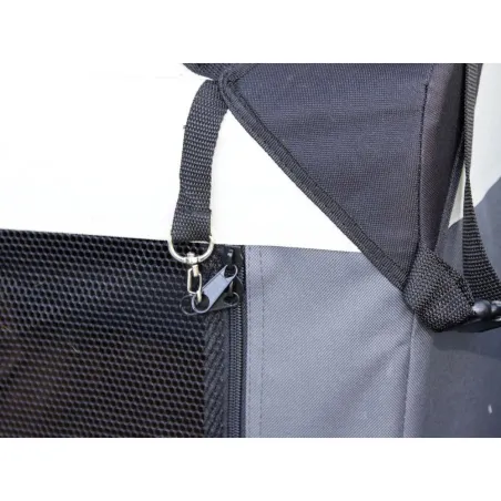 Caisse transport chien pliable toile 81x58 cm 3 accès