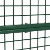 Portillon grillagé 1x1m vert maille 50mm serrure