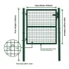 Portillon grillagé 1x1m vert maille 50mm serrure
