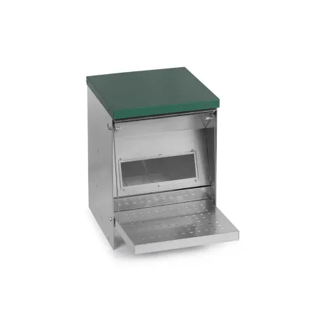 Mangeoire Trémie Anti-Nuisible Rooster 5kg - Acier Galvanisé pour Volailles
