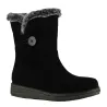 Bottines fourrées femme noires microfibre 36-41