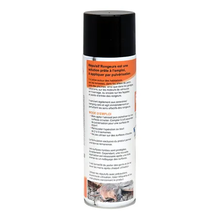 Spray répulsif rongeurs 400 ml pour câbles et combles