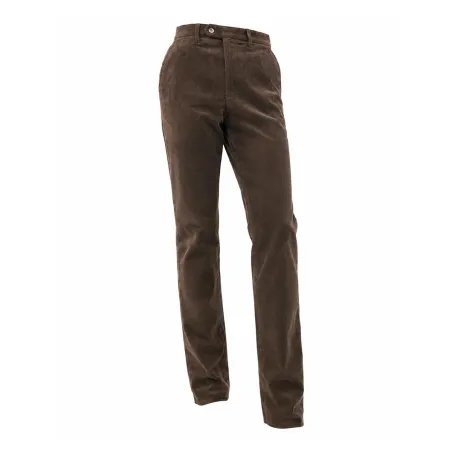 Pantalon velours côtelé marron Calvados T38-T60