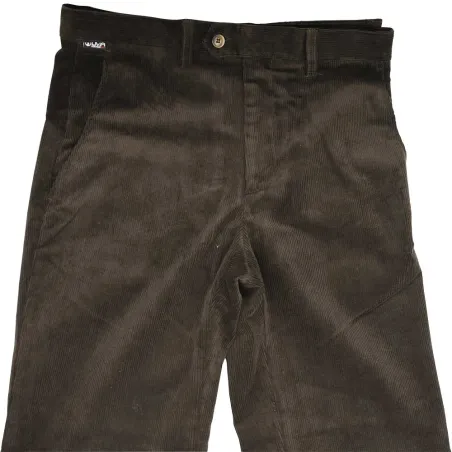 Pantalon velours côtelé marron Calvados T38-T60