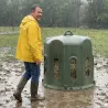 Cloche à foin Kerbl 10 ouvertures - Anti-gaspi pour élevage