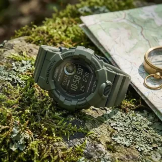 G-SHOCK CASIO Bluetooth vert olive - Pile incluse
