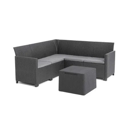 Salon extérieur Claire 5p Keter® - Canapé + table rangement
