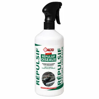 Répulsif liquide anti-oiseaux 1L pour extérieur