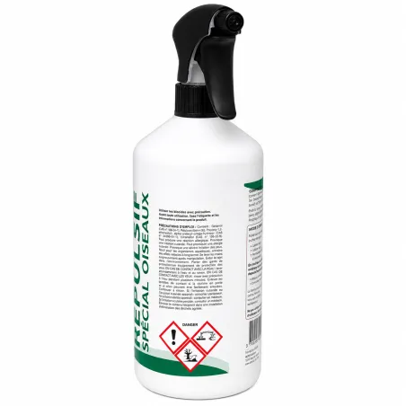Répulsif liquide anti-oiseaux 1L pour extérieur