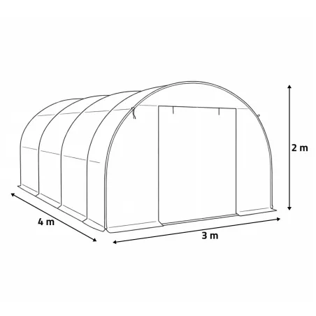 Housse de rechange pour serre de jardin 12m²