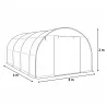 Housse de rechange pour serre de jardin 12m²