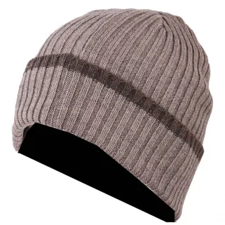Bonnet chaud en laine marron pour extérieur