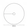3 disques paillage coco Ø35 cm - biodégradables jardin