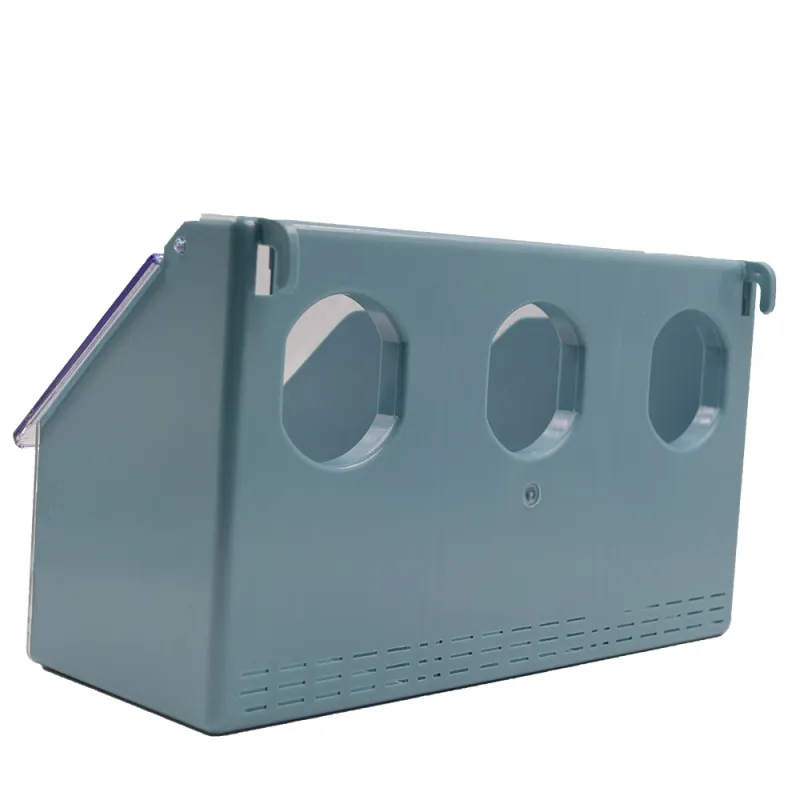 Mangeoire 3 cases pour cages 14,7x25x10 cm - Élevage