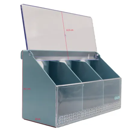 Mangeoire 3 cases pour cages 14,7x25x10 cm - Élevage