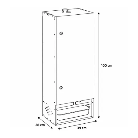 Fumoir Peetz F100 acier aluminisé - Fumage artisanal
