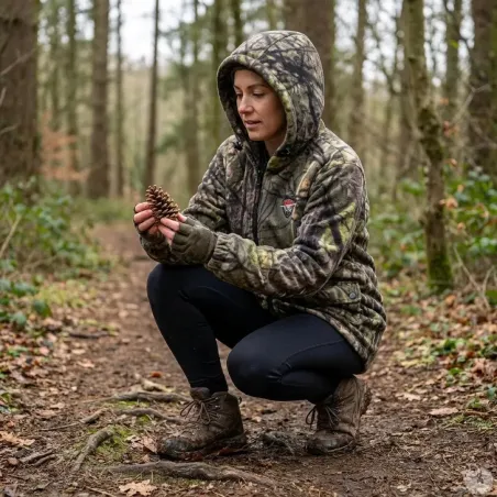 Veste polaire brossée Sportchief capuche et 2 poches