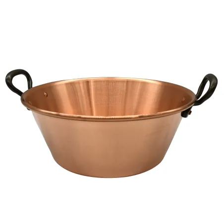 Kit confitures maison : bassine cuivre + entonnoir + 500 étiquettes