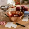 Kit confitures maison : bassine cuivre + entonnoir + 500 étiquettes