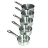 Lot 5 casseroles inox 12 à 20 cm - Cuisine pro