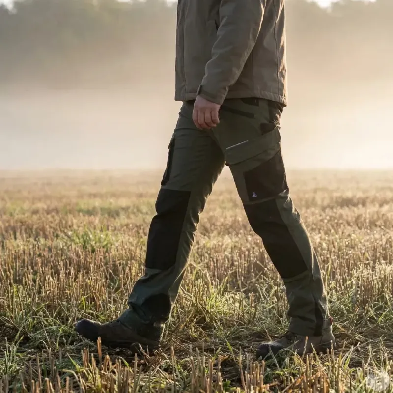 Pantalon Stretch Memory vert - Confort et robustesse