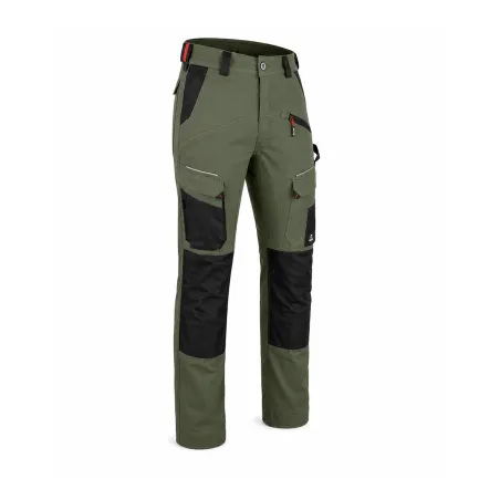 Pantalon Stretch Memory vert - Confort et robustesse