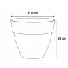 Pot de fleurs Ø30xH25cm Elho® gris en plastique recyclé