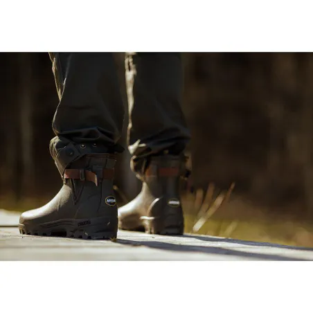 Bottillons Arxus Primo Jodhpur vert chasse caoutchouc