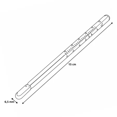 Thermomètre OLBA tube rouge - Précis pour couveuses