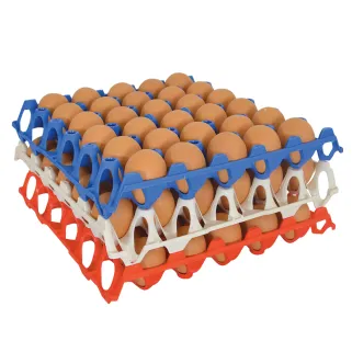 Plateau œufs empilable 30x30 cm - plastique alimentaire