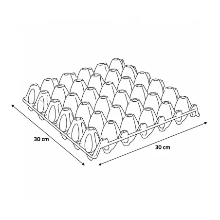 Plateau œufs empilable 30x30 cm - plastique alimentaire