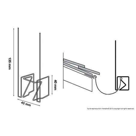 Pics anti-pigeons galvanisés pour gouttières - Lot de 240