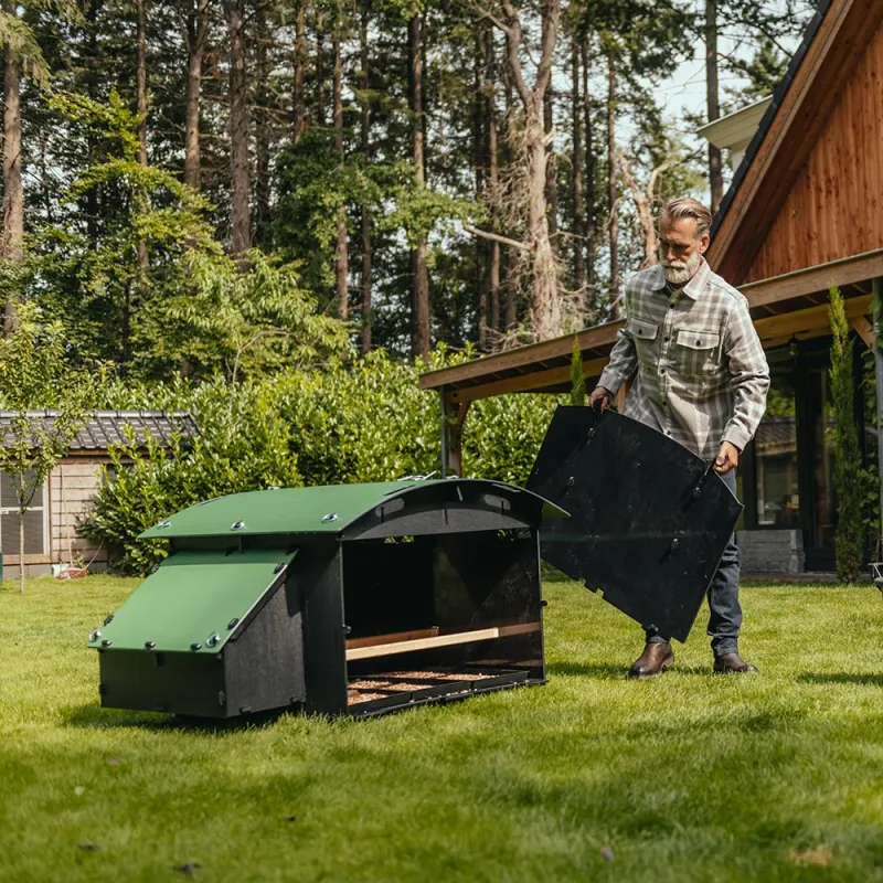 Lot de 3 bacs à déjections pour poulailler 8-15 poules