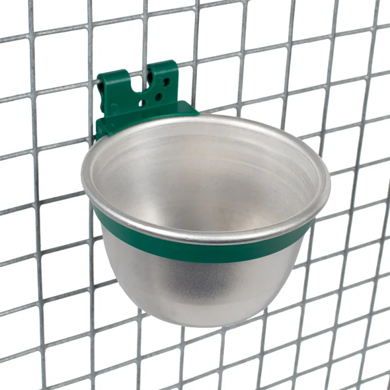 10 bols aluminium mangeoire/abreuvoir ø10cm - multi-usage