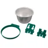 10 bols aluminium mangeoire/abreuvoir ø10cm - multi-usage