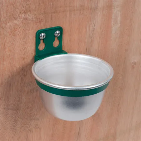 10 bols aluminium mangeoire/abreuvoir ø10cm - multi-usage